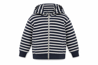 Next Girls Blue Striped Jacket Size 9 Years Zip