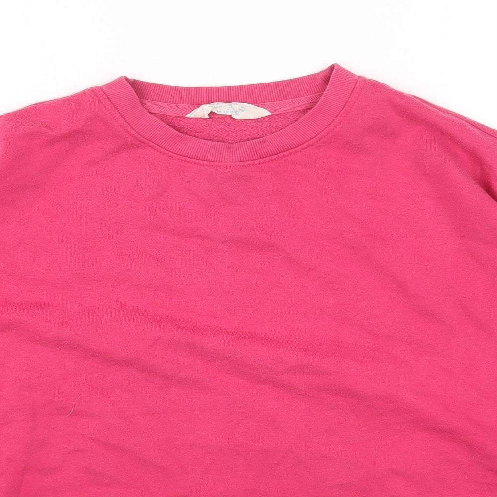 Primark Womens Pink Cotton Pullover Sweatshirt Size S Pullover
