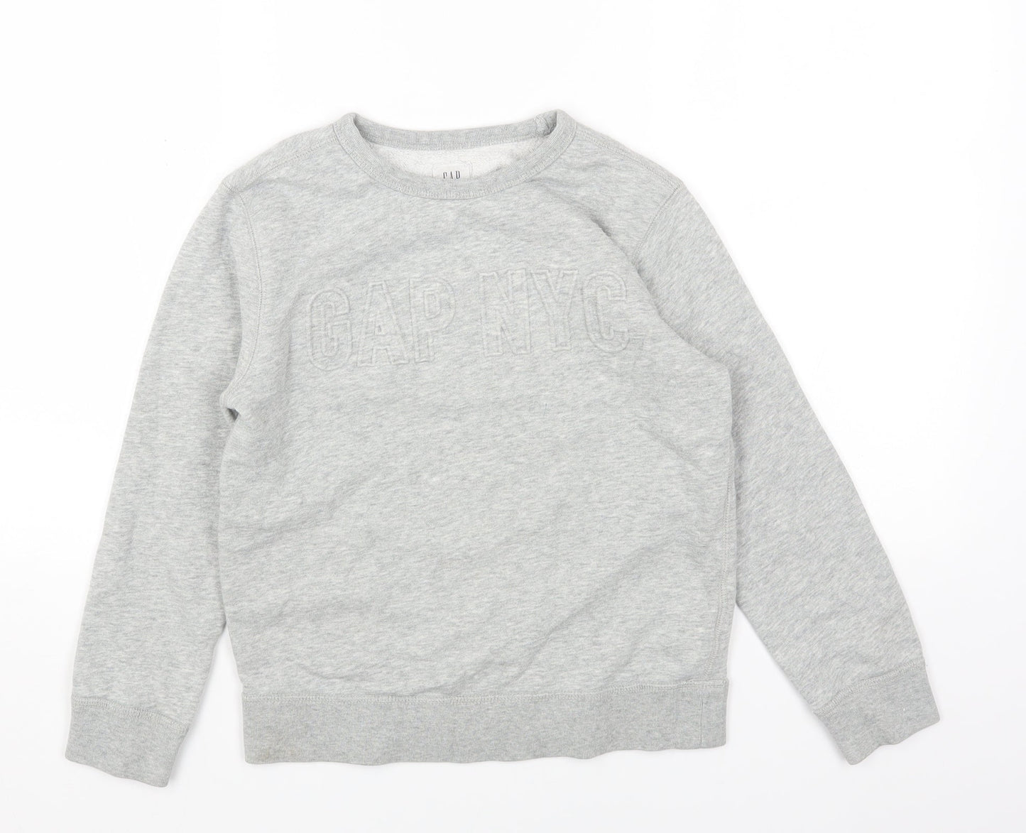 Gap Boys Grey Cotton Pullover Sweatshirt Size 8 Years Pullover - Gap NYC