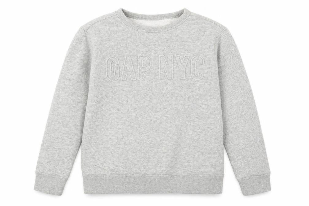 Gap Boys Grey Cotton Pullover Sweatshirt Size 8 Years Pullover - Gap NYC