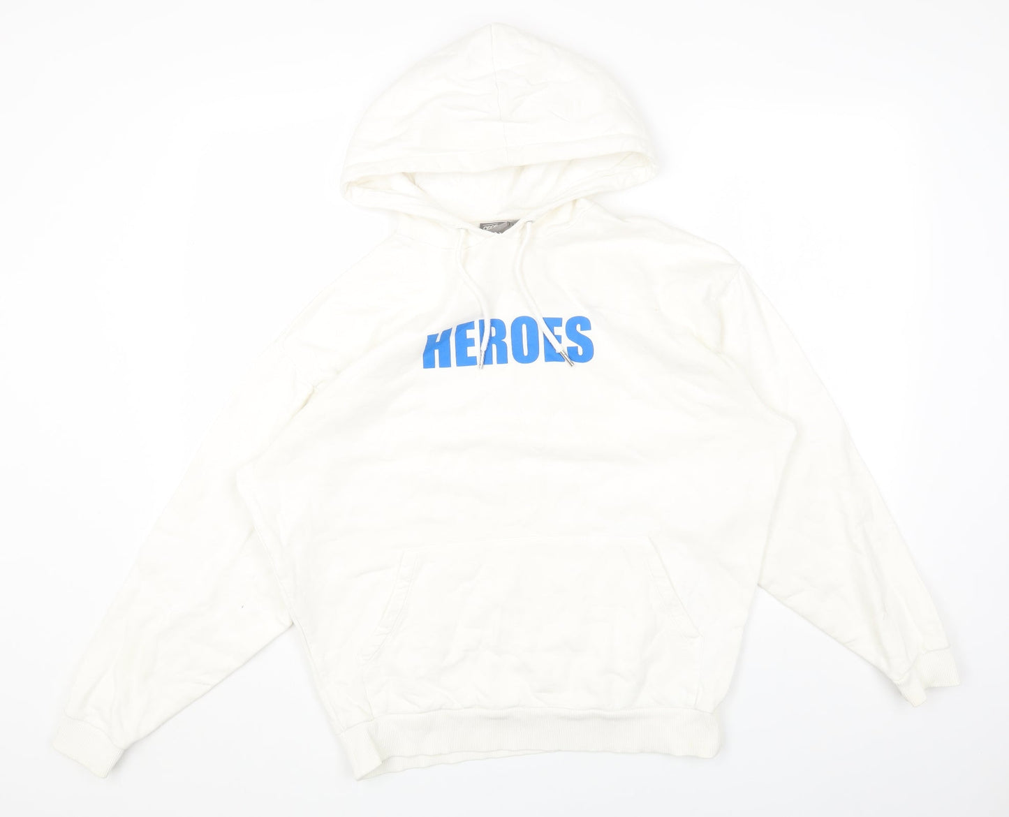 ASOS Womens White Cotton Pullover Hoodie Size XS Pullover - Heroes