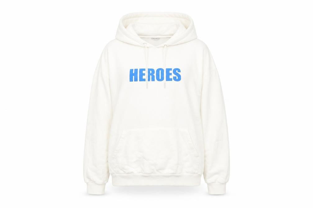 ASOS Womens White Cotton Pullover Hoodie Size XS Pullover - Heroes