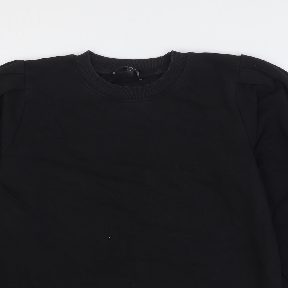 NEXT Womens Black Cotton Pullover Sweatshirt Size M Pullover
