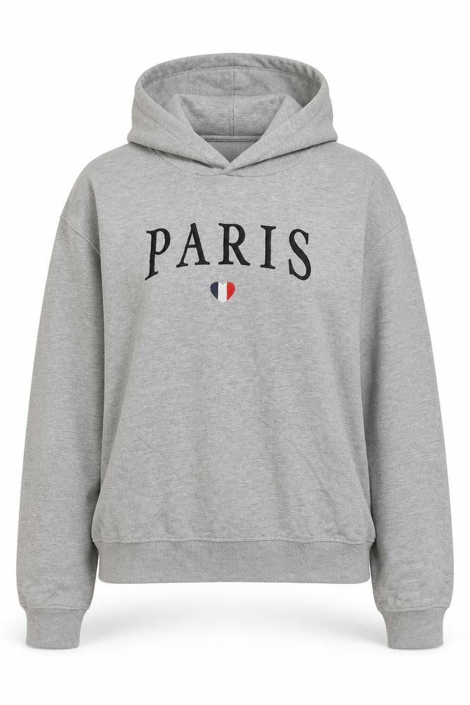 Brave Soul Womens Grey Cotton Pullover Hoodie Size S Pullover - Paris