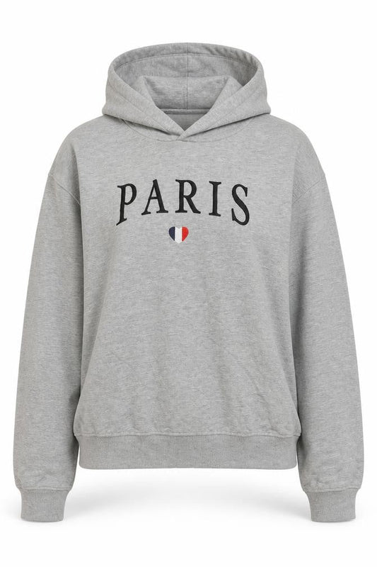 Brave Soul Womens Grey Cotton Pullover Hoodie Size S Pullover - Paris