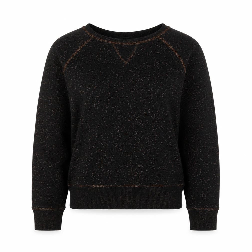 Papaya Womens Black Cotton Pullover Sweatshirt Size 8 Pullover