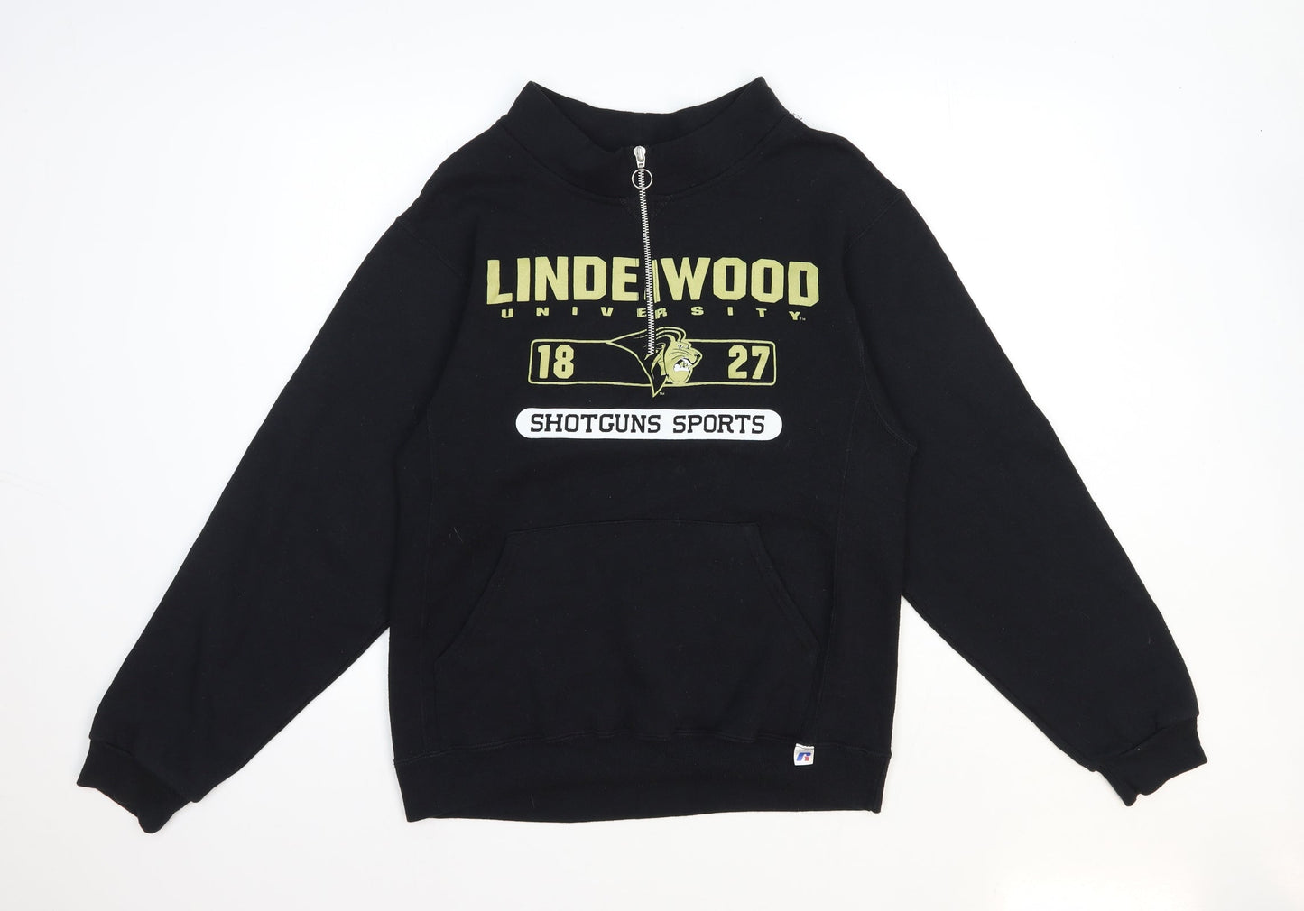 Preworn Mens Black Polyester Pullover Sweatshirt Size XS