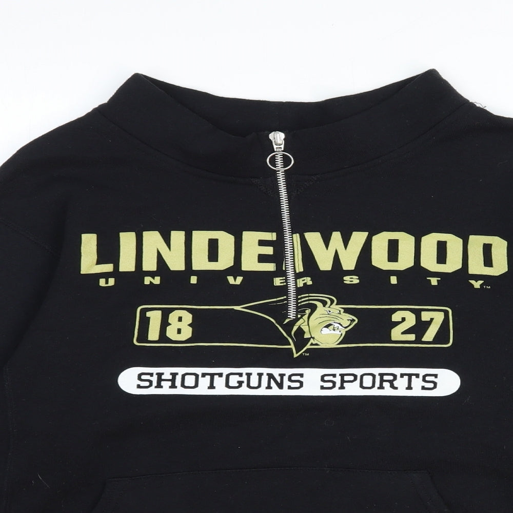 Preworn Mens Black Polyester Pullover Sweatshirt Size XS