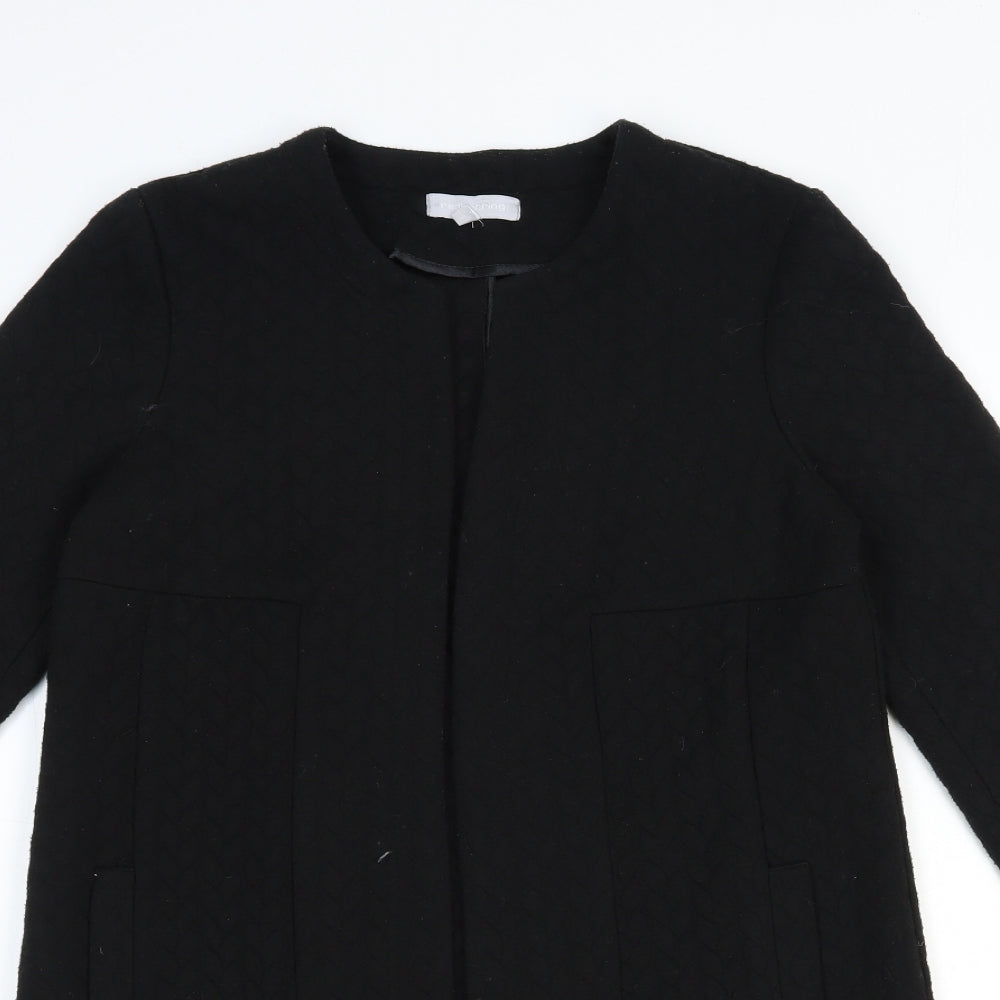 Red Herring Womens Black Overcoat Coat Size 8