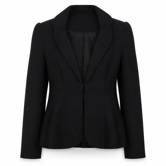 BiBA Womens Black Polyester Jacket Suit Jacket Size 8