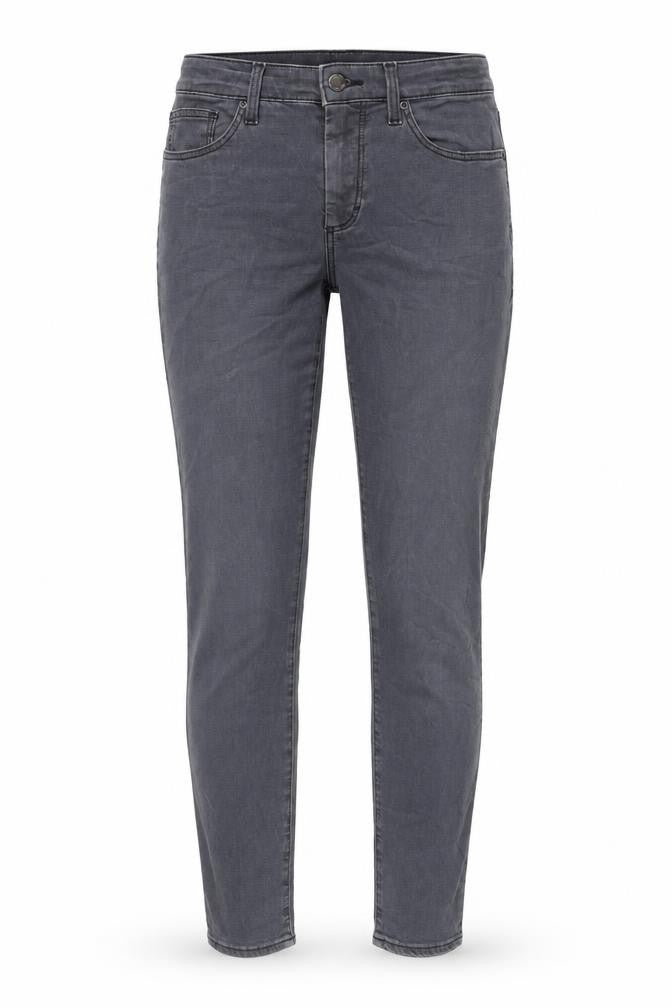 Topshop Womens Grey Cotton Skinny Jeans Size 28 in L32 in Regular Button
