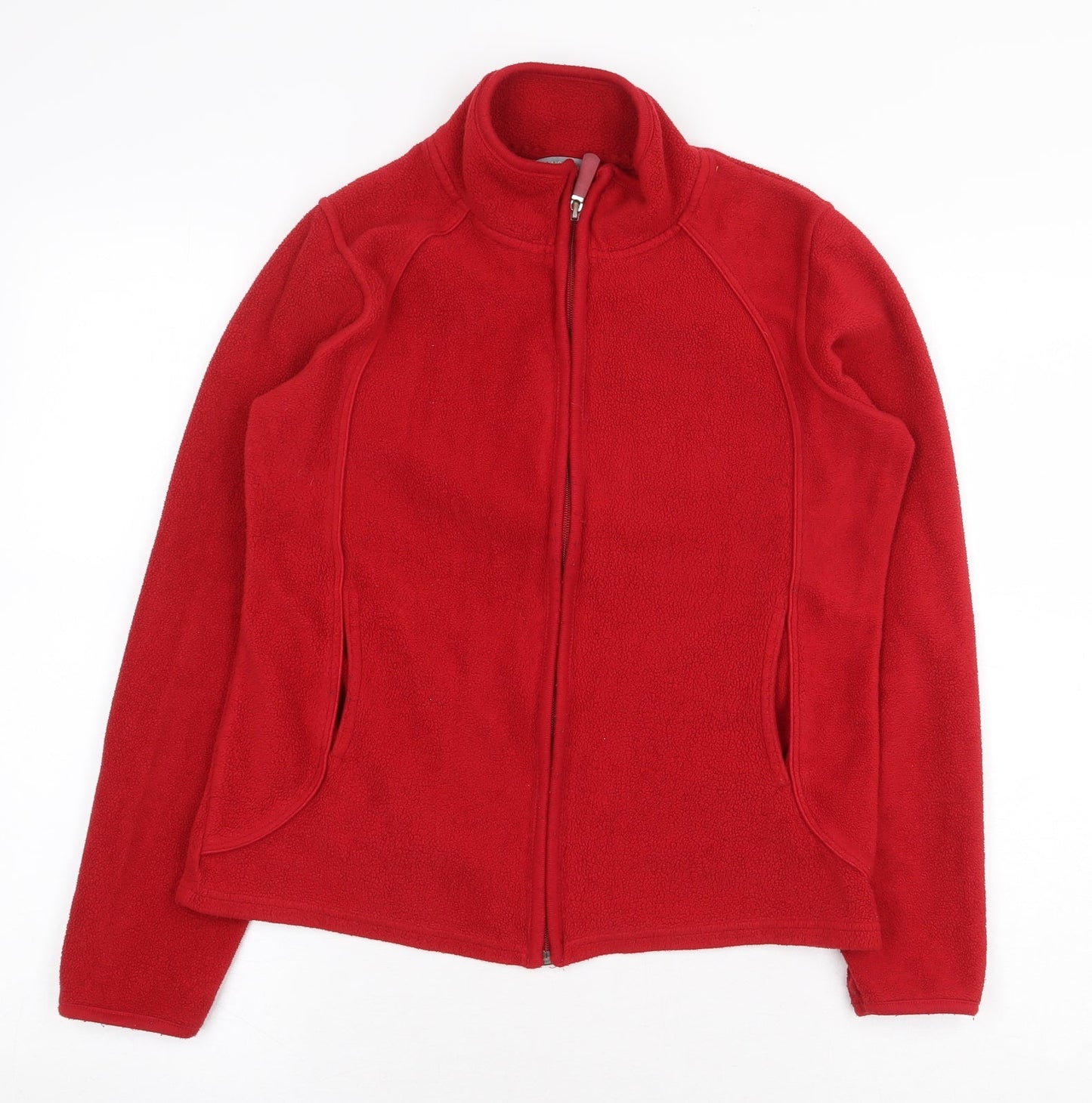 Marks and Spencer Womens Red Jacket Size 12 Zip