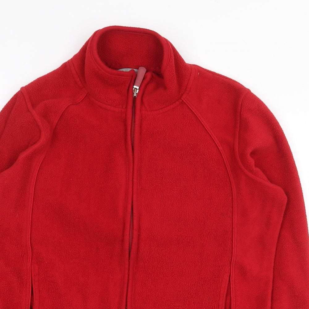 Marks and Spencer Womens Red Jacket Size 12 Zip