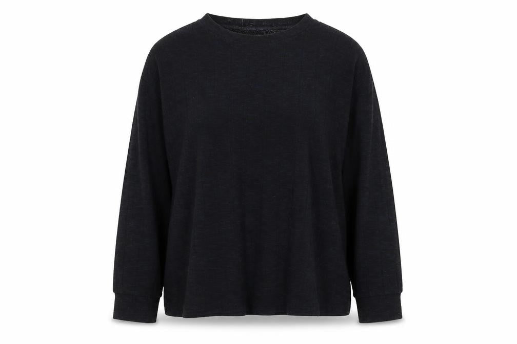 Marks & Spencer Womens Blue Round Neck Viscose Pullover Jumper Size 14
