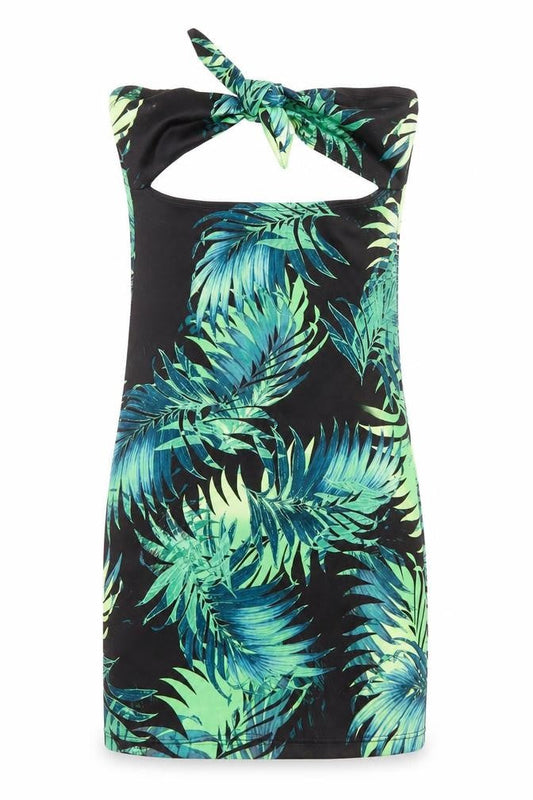 Missguided Womens Black Floral Polyester Mini Size 8 Off the Shoulder Pullover