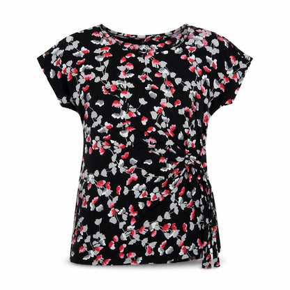 David Emanuel Womens Multicoloured Floral Viscose Basic Blouse Size 12 Round Neck