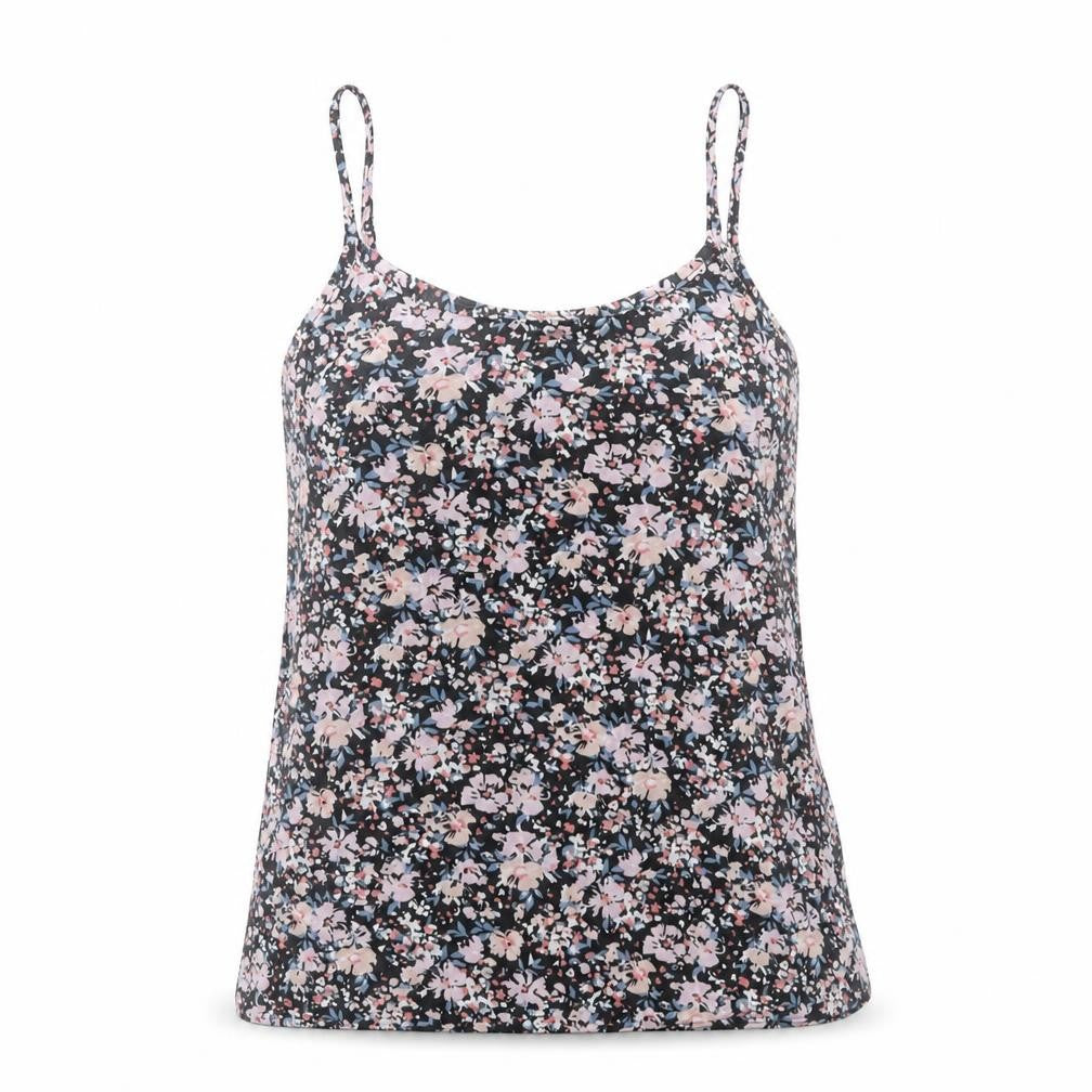 Papaya Womens Multicoloured Floral Viscose Basic Tank Size 8 Round Neck
