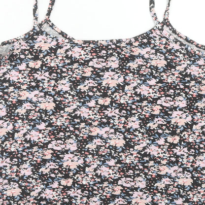 Papaya Womens Multicoloured Floral Viscose Basic Tank Size 8 Round Neck