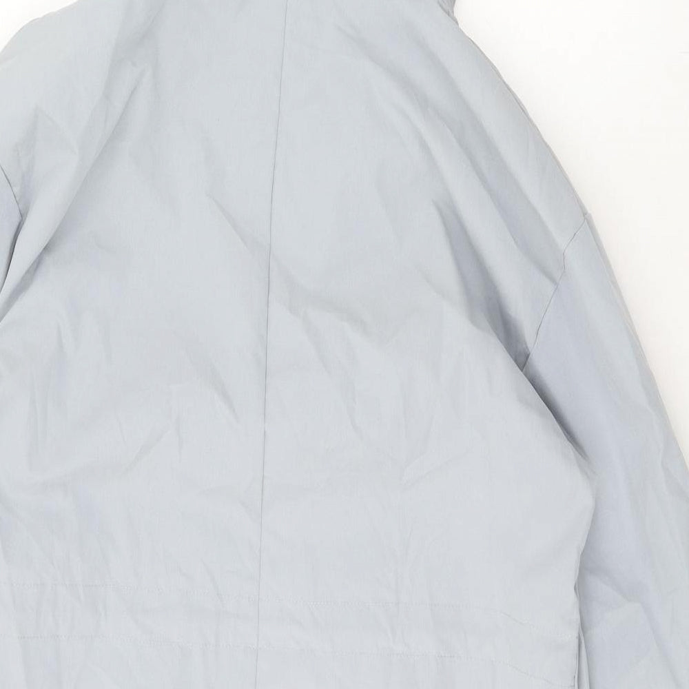 Paris Design Womens Blue Overcoat Coat Size M Button