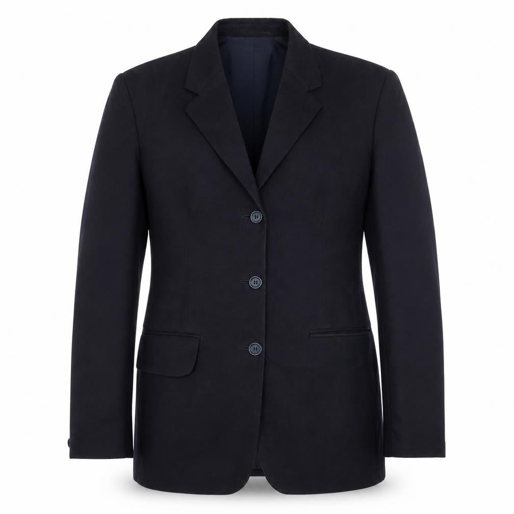 Perry Clothes Mens Blue Polyester Jacket Blazer Size S