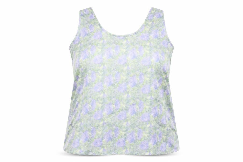 Marks & Spencer Womens Multicoloured Geometric Polyester Basic Blouse Size 14 Scoop Neck