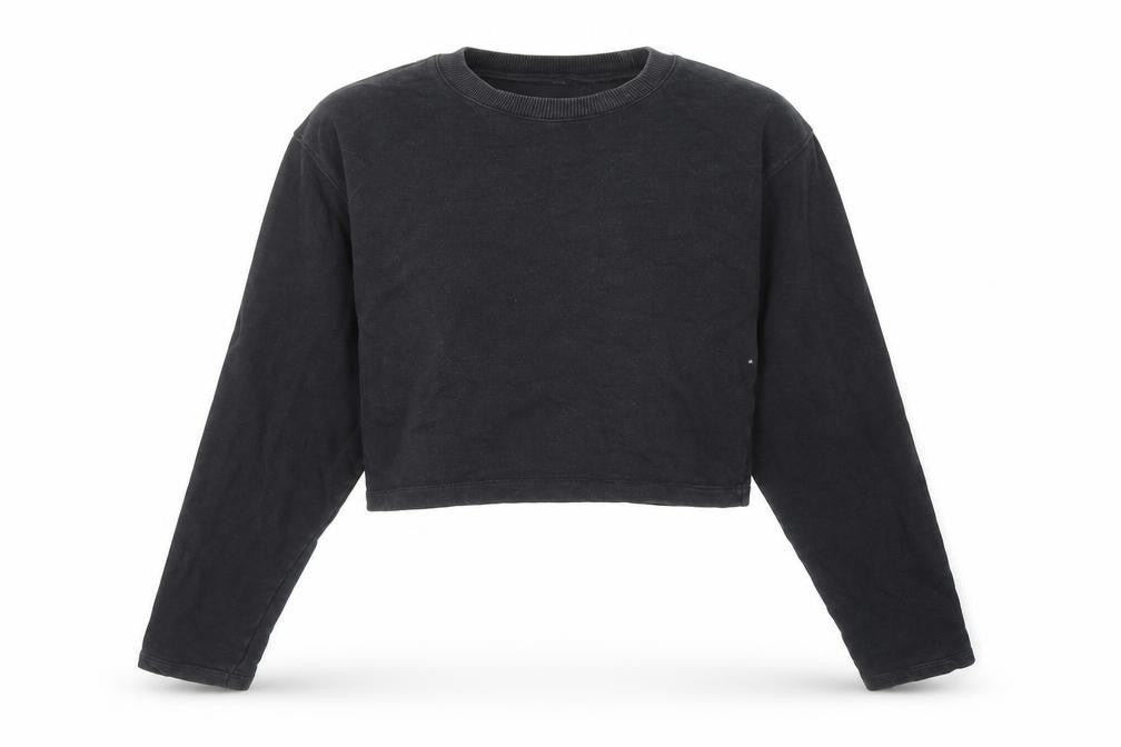 ASOS Womens Black Cotton Pullover Sweatshirt Size 4 Pullover
