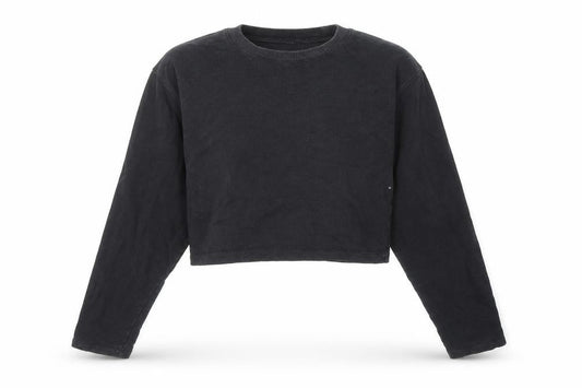 ASOS Womens Black Cotton Pullover Sweatshirt Size 4 Pullover