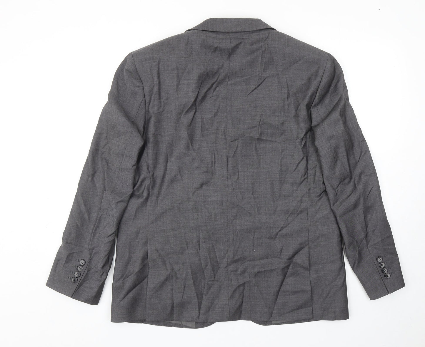 Marks and Spencer Mens Grey Wool Jacket Blazer Size 42