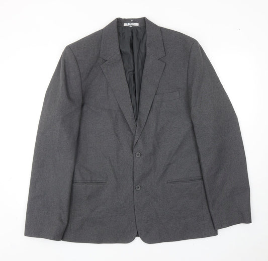 Trutex Mens Grey Polyester Jacket Blazer Size 40
