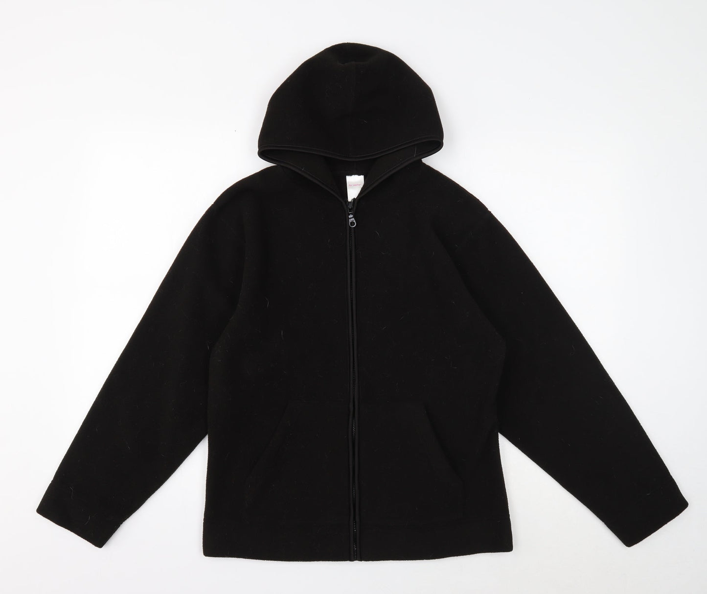 Preworn Womens Black Jacket Size 10 Zip
