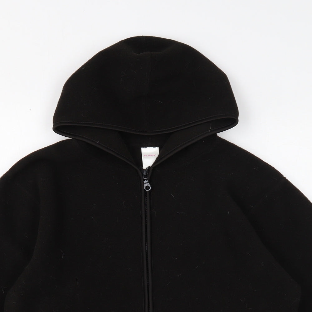 Preworn Womens Black Jacket Size 10 Zip