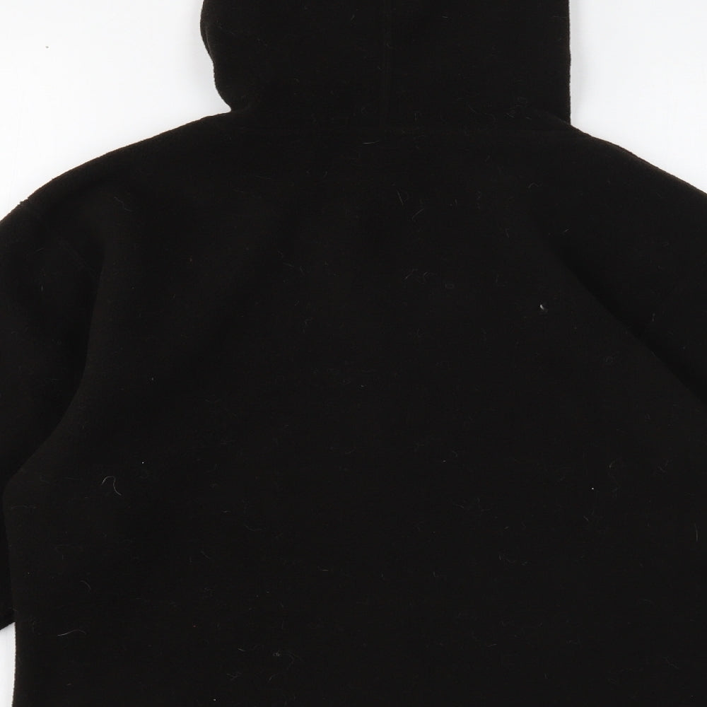 Preworn Womens Black Jacket Size 10 Zip