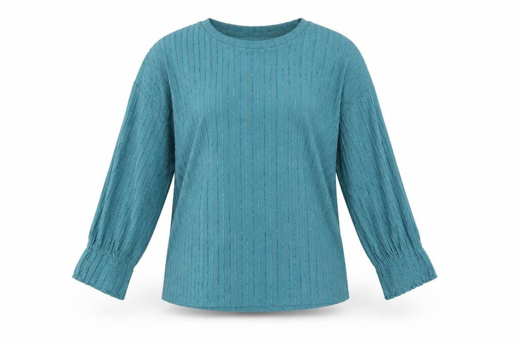 TU Womens Blue Round Neck Polyester Pullover Jumper Size 12