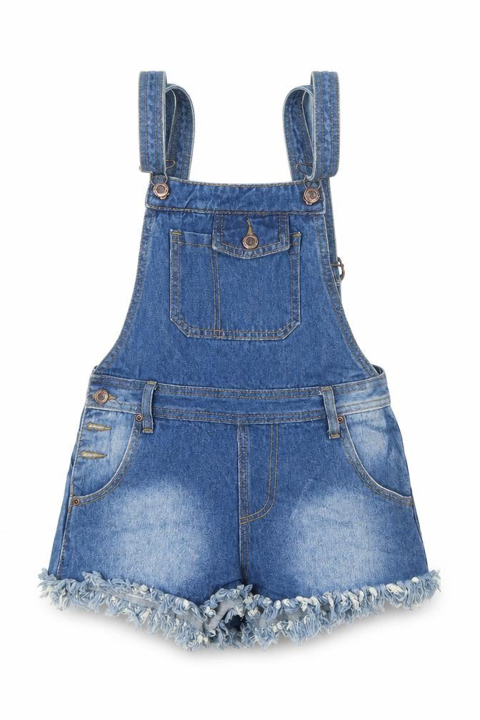 Boohoo Womens Blue Cotton Shorts One-Piece Size 10 Button