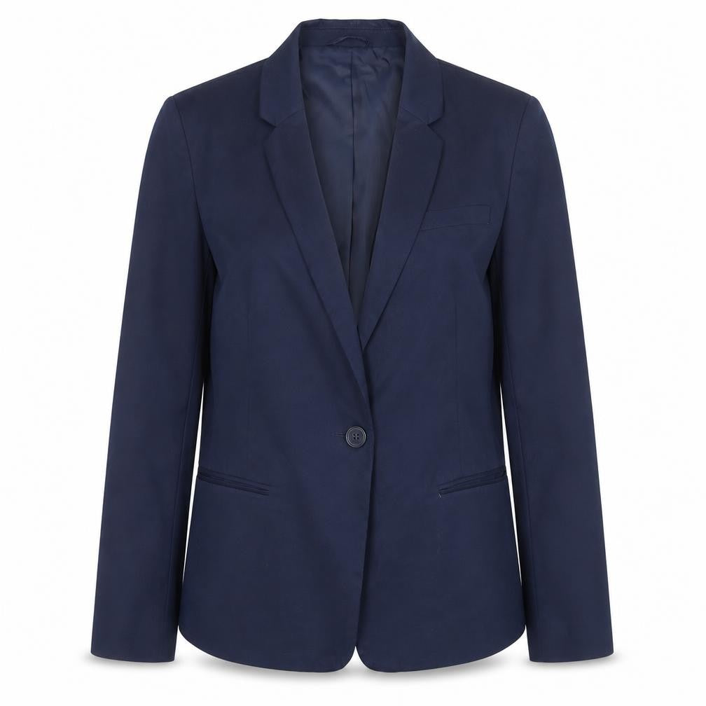NEXT Womens Blue Polyester Jacket Suit Jacket Size 10