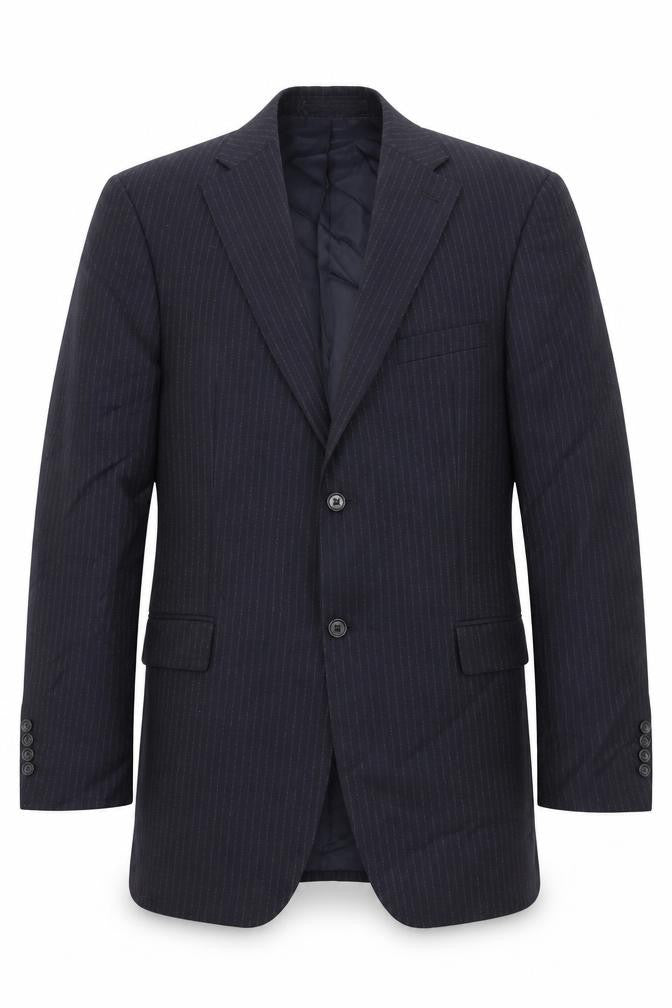 Strellson Mens Black Striped Viscose Jacket Blazer Size M