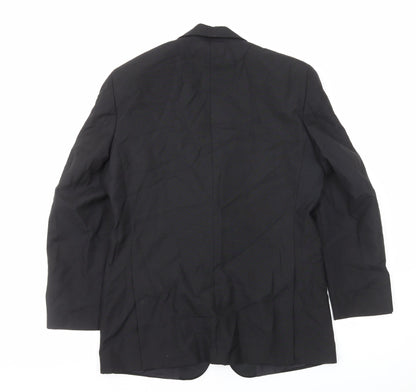 Mr Harry Mens Black Polyester Jacket Blazer Size S