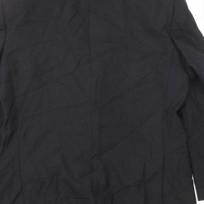 Mr Harry Mens Black Polyester Jacket Blazer Size S