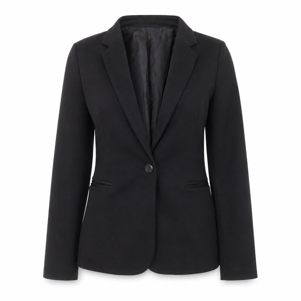 Stradivarius Womens Black Polyester Jacket Suit Jacket Size S