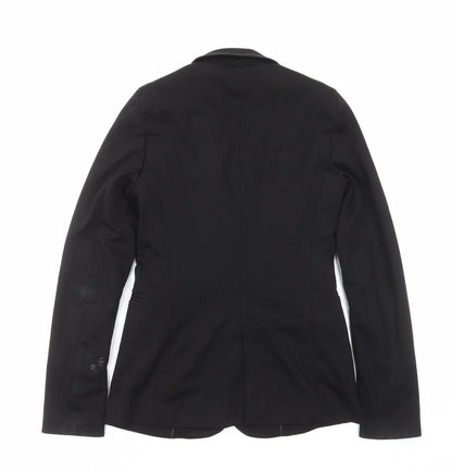 Stradivarius Womens Black Polyester Jacket Suit Jacket Size S