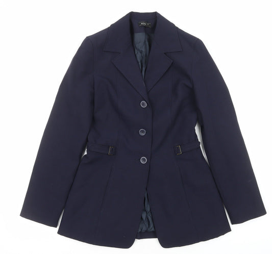 Kookai Womens Blue Polyester Jacket Suit Jacket Size 10