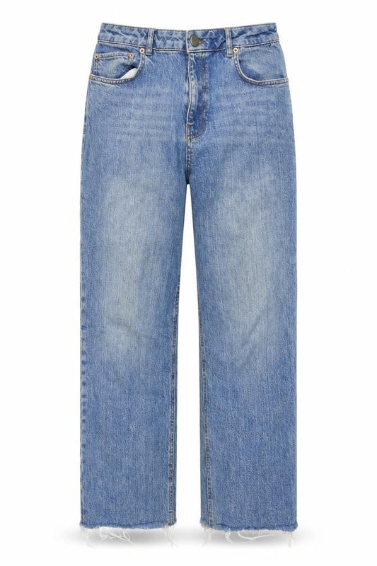 ASOS Mens Blue Cotton Straight Jeans Size 30 in L32 in Regular Zip
