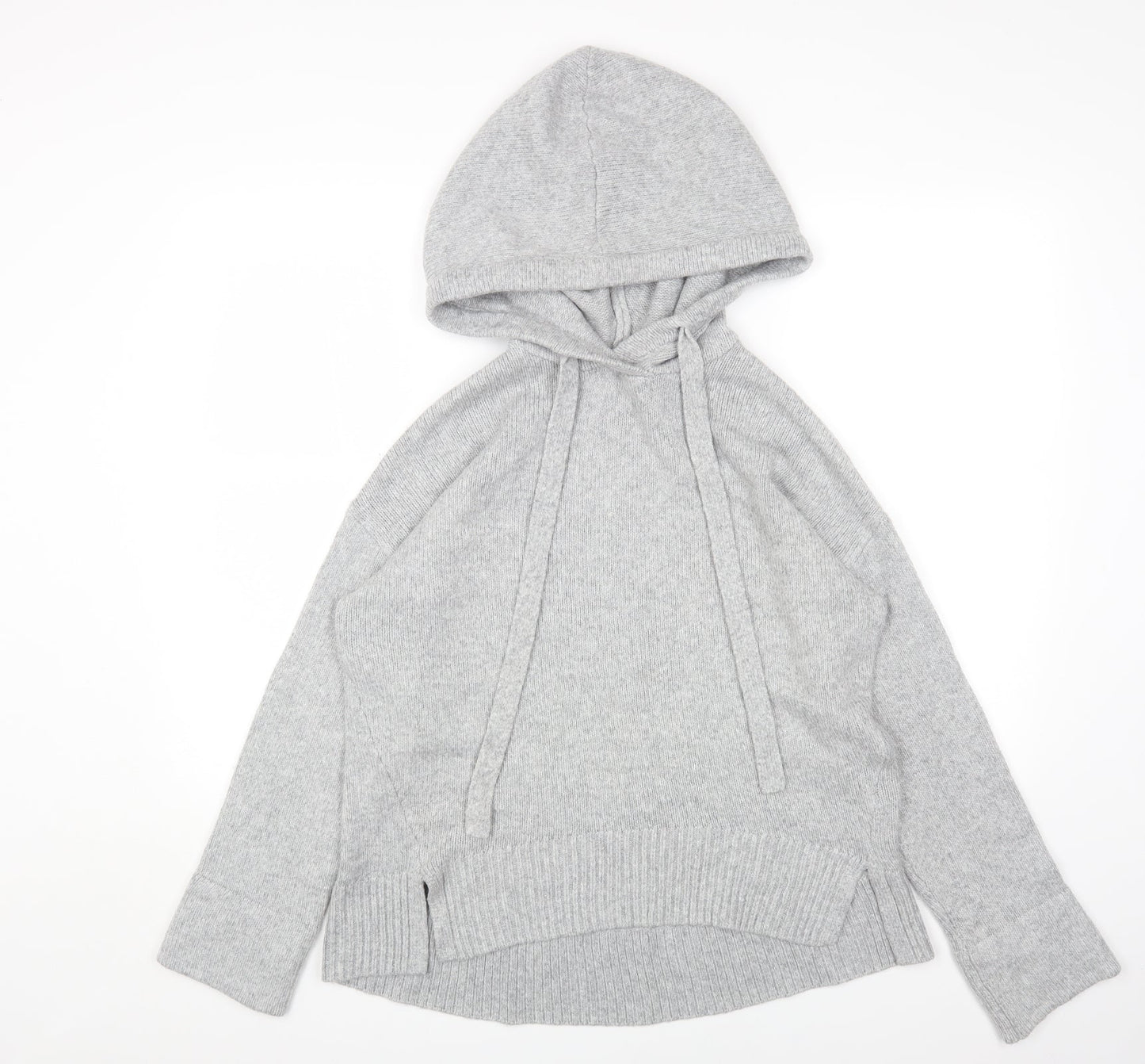 L.O.G.G Womens Grey Round Neck Acrylic Pullover Jumper Size XS
