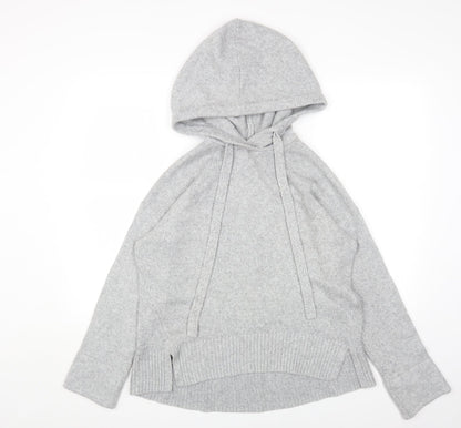 L.O.G.G Womens Grey Round Neck Acrylic Pullover Jumper Size XS