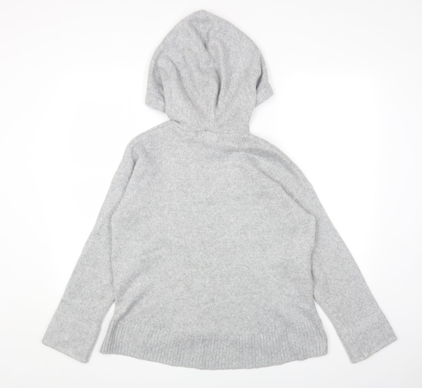 L.O.G.G Womens Grey Round Neck Acrylic Pullover Jumper Size XS