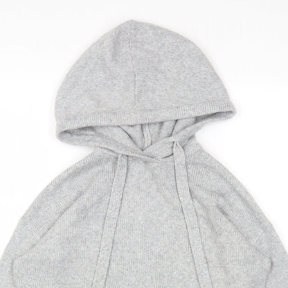 L.O.G.G Womens Grey Round Neck Acrylic Pullover Jumper Size XS