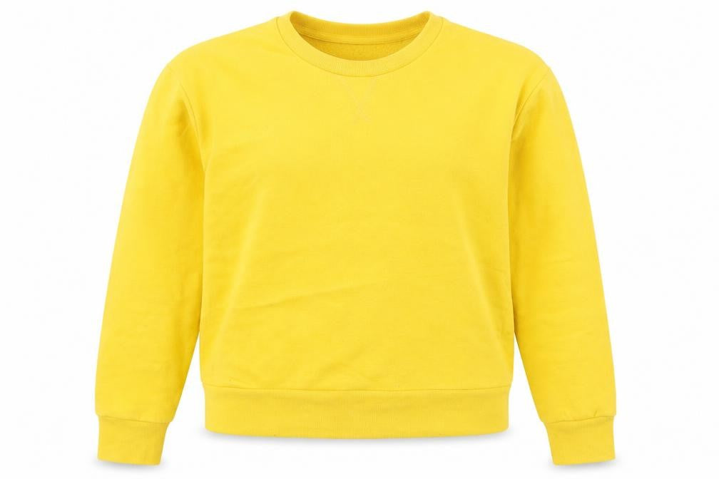 Primark Womens Yellow Cotton Pullover Sweatshirt Size S Pullover