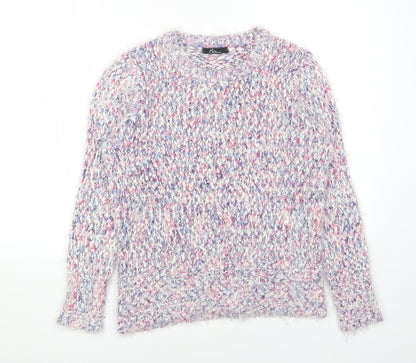 Bonmarché Womens Multicoloured Round Neck Polyester Pullover Jumper Size S
