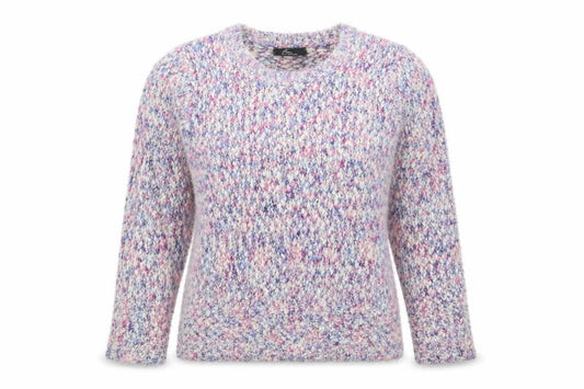 Bonmarché Womens Multicoloured Round Neck Polyester Pullover Jumper Size S