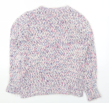 Bonmarché Womens Multicoloured Round Neck Polyester Pullover Jumper Size S